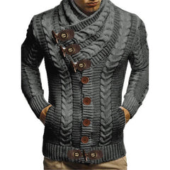 Stylish Cable Knit Cardigan Sweater for Men - Perfect for Casual and Formal Wear