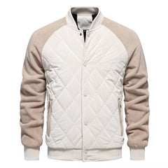 Quilted Panel Bomber Jacket for Men - Stylish and Versatile Winter Outerwear