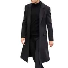 Men's Classic Longline Trench Coat - Stylish and Versatile for All Seasons