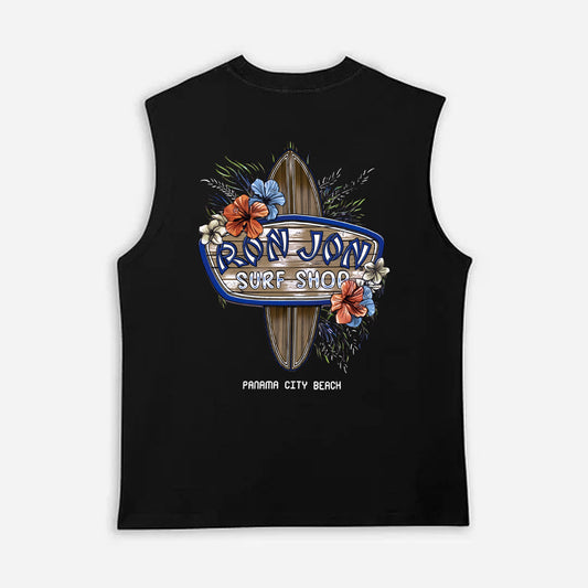 Surf-Inspired Graphic Tank Top for Summer Beach Adventures