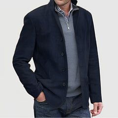 Stylish Men's Casual Blazer With Button Closure For Modern Gentlemen