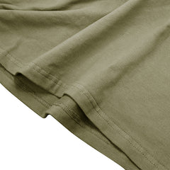 Men's Olive Green Long Sleeve T-Shirt - Stylish And Comfortable For Everyday Wear