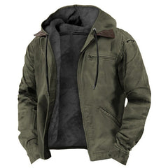 Winter Warmth Hooded Jacket with Faux Fur Lining - Perfect for Cold Weather Adventures