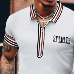 Men's Summer Comfort Polo Neck Short Sleeve T-Shirt MTA3142C8U