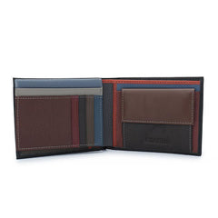 Men's Top Layer Cowhide Large Capacity Multi-card Slots Genuine Leather Wallet 86670176U