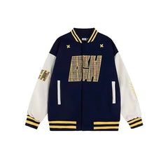 Stylish Embroidered Varsity Jacket for Men - Perfect for Casual and Sporty Looks