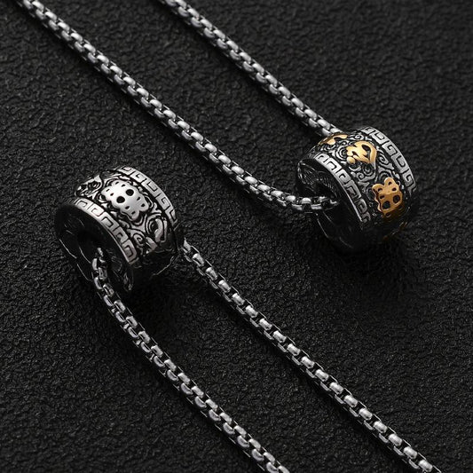 Retro Leisure Cloud Cylindrical Necklace 58638882TO