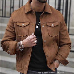 Stylish Brown Jacket For Men - Perfect For Casual And Outdoor Adventures