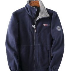 Men's High-Collar Fleece Jacket - Perfect for Outdoor Adventures and Casual Wear