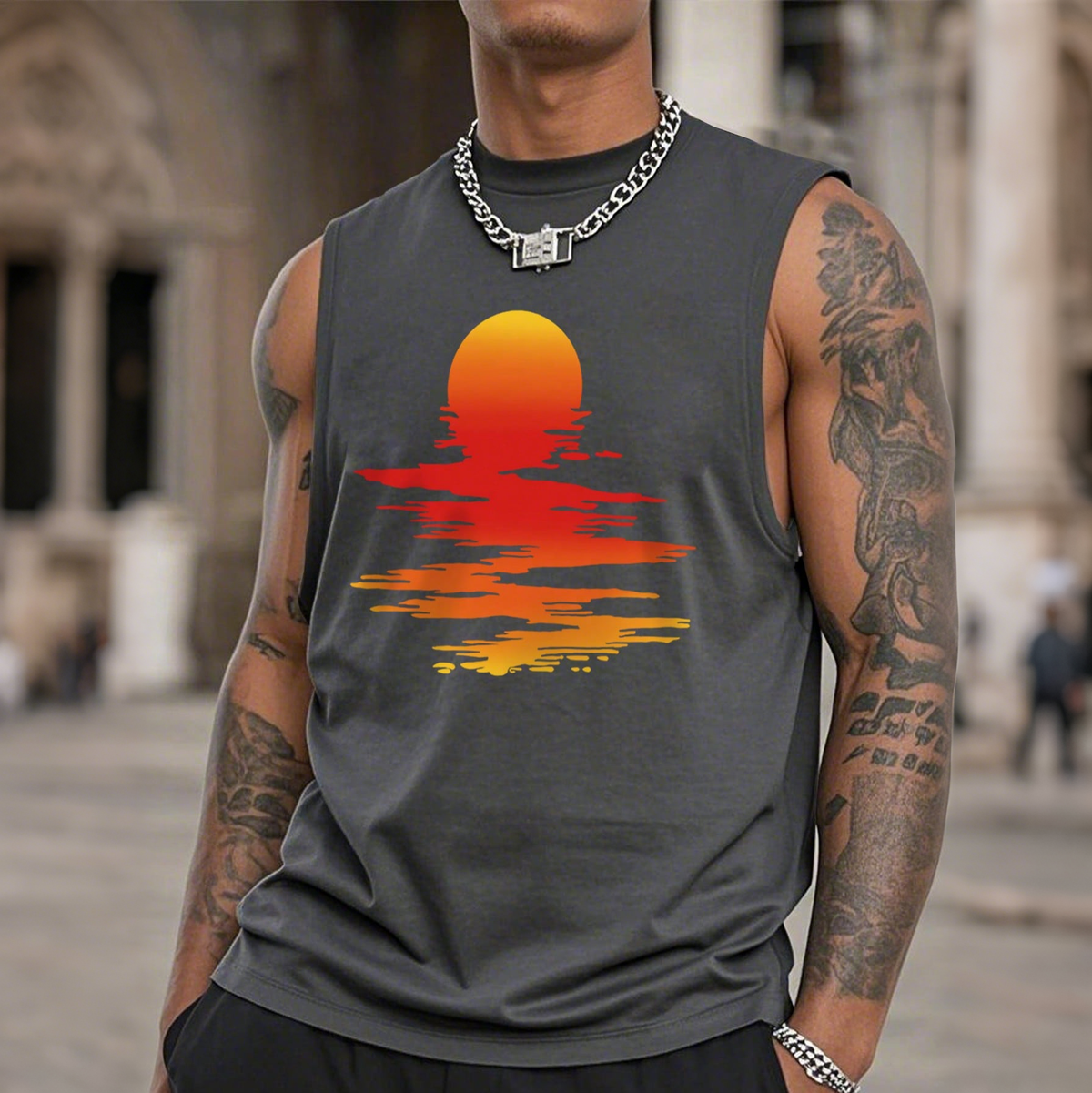 Men's Muscle-Friendly Sleeveless Tank Top for Fitness Enthusiasts