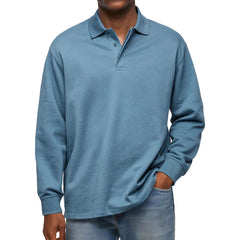 Men's Classic Long Sleeve Polo Shirt - Stylish And Comfortable For Everyday Wear