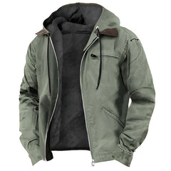Warm Winter Hooded Jacket With Faux Fur Lining - Perfect For Outdoor Adventures