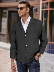 Stylish Beige Blazer for Men - Perfect for Casual and Formal Occasions
