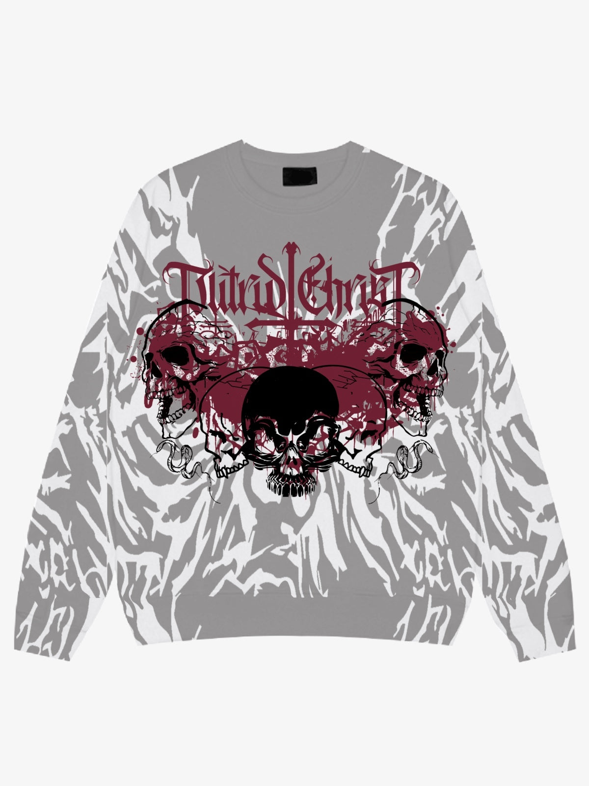 Skull and Snake Graphic Sweatshirt