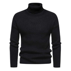 Men's Turtleneck Solid Color Pullover Sweater 40059462X