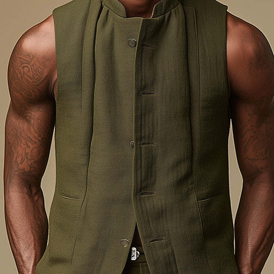 Men's Simple And Stylish Slim Vest MTA3152C0P