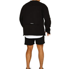 Cozy Oversized Sweatshirt And Shorts Set For Men - Perfect For Casual Wear