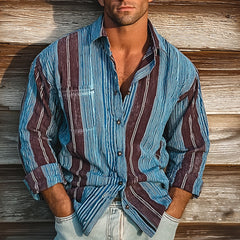 Casual Striped Shirt for a Relaxed Look