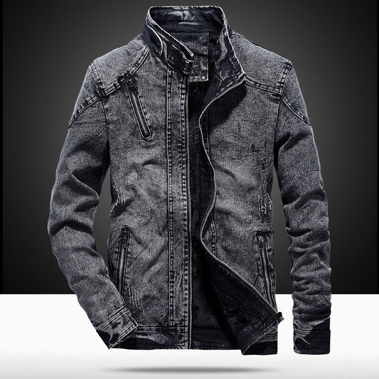 Stylish Denim Jacket with Faux Fur Lining - Perfect for Casual and Outdoor Wear