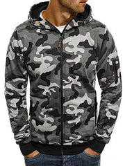 Camouflage Hooded Jacket For Men - Stylish And Versatile Outdoor Wear
