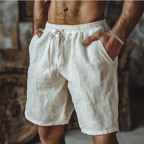Men's Casual Drawstring Shorts with Side Pockets - Perfect for Summer Outings