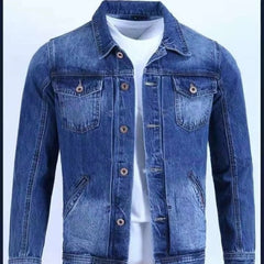Stylish Men's Denim Jacket - Perfect for Casual and Outdoor Adventures