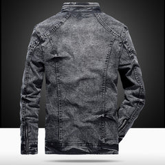 Stylish Denim Jacket with Faux Fur Lining - Perfect for Casual and Outdoor Wear