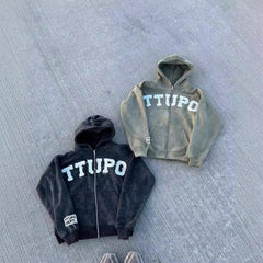 Stylish Hooded Sweatshirt with Bold Lettering for Casual Wear
