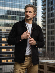 Stylish Brown Zip-Up Jacket for Men - Perfect for Casual and Outdoor Adventures