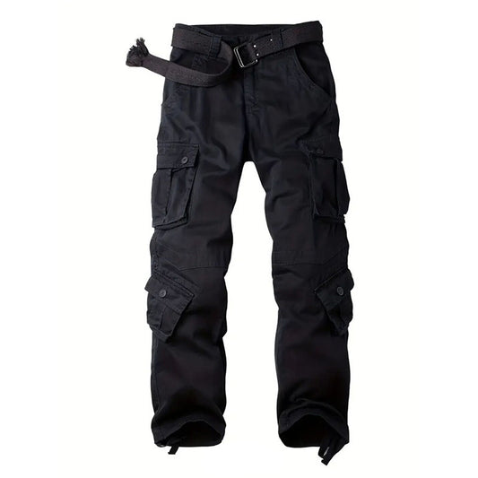 Men's Multi-Pocket Cargo Pants - Perfect For Outdoor Adventures And Casual Wear