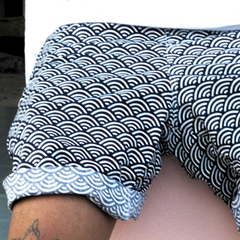 Men's Retro Casual Ethnic Style Geometric Print Drawstring Shorts MTA2568C8TO