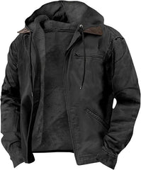 Winter Warmth Hooded Jacket with Faux Fur Lining - Perfect for Cold Weather Adventures