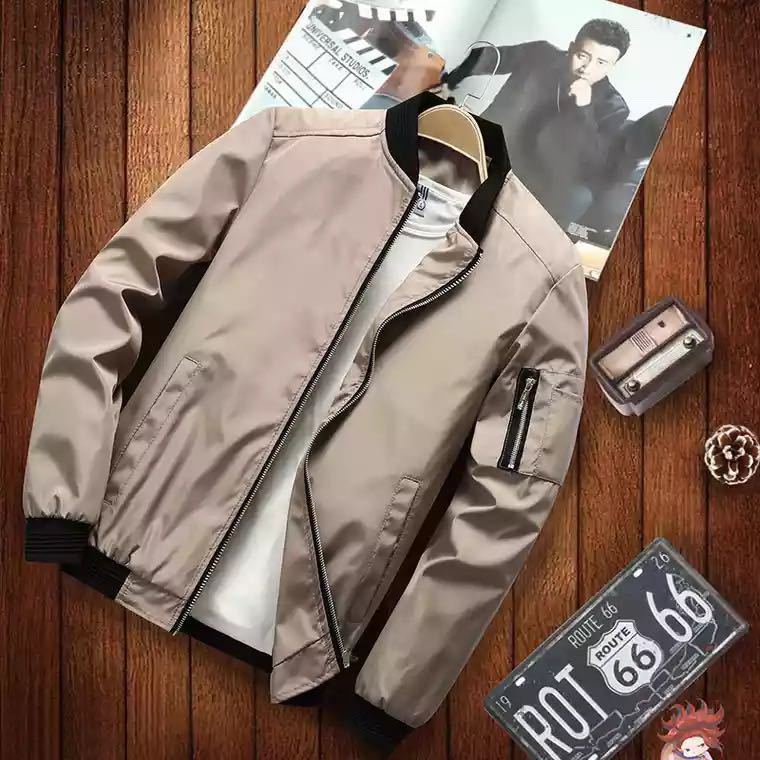 Men's Military-Style Bomber Jacket - Stylish And Functional For Everyday Wear