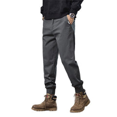 Men's Casual Tapered Cargo Pants with Adjustable Cuffs