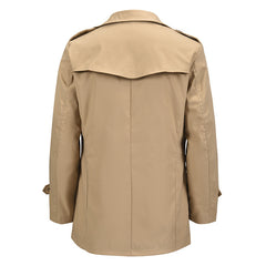 Classic Double-Breasted Trench Coat for Men - Stylish and Versatile Outerwear