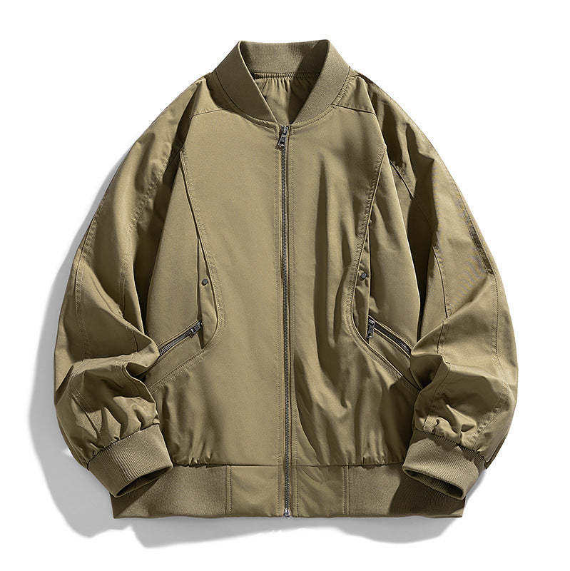 Men's Military Green Bomber Jacket - Stylish And Functional For All Seasons
