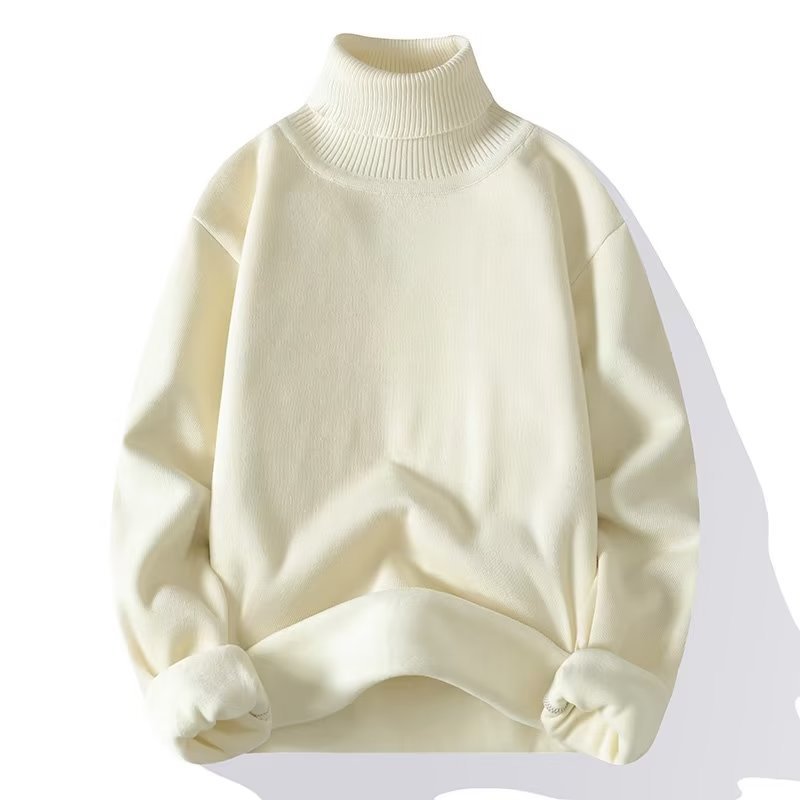 High Neck Knit Sweater for Men - Stylish and Cozy Winter Wear