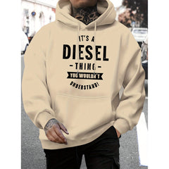 Stylish Hoodie with Bold Graphic Print for Men