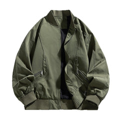 Men's Military Green Bomber Jacket - Stylish And Functional For All Seasons