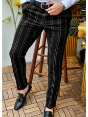 Stylish Plaid Trousers For Men - Perfect For Casual And Formal Occasions