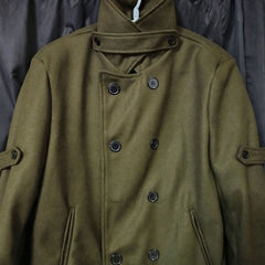 Classic Double-Breasted Pea Coat For Men - Perfect For Winter Outdoors