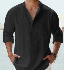 Stylish Pink Henley Shirt for Men - Perfect for Casual and Semi-Formal Occasions