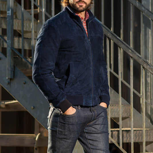 Stylish Men's Bomber Jacket For Casual And Outdoor Wear