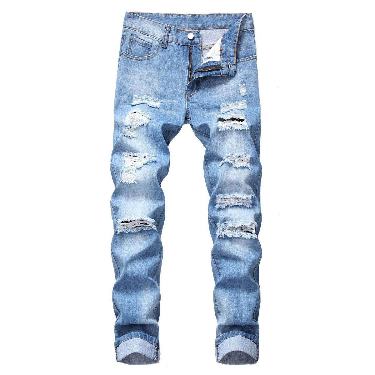 Distressed Ripped Jeans For Men - Fashionable And Stylish Denim Trousers