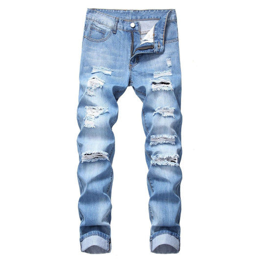 Distressed Ripped Jeans For Men - Fashionable And Stylish Denim Trousers