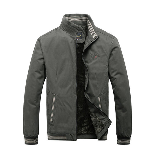Men's Winter Warm Jacket with Faux Fur Lining - Stylish and Cozy Outerwear for Cold Weather