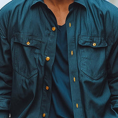 Men's Spring Fashion Long Sleeve Shirt MTA3171C6P