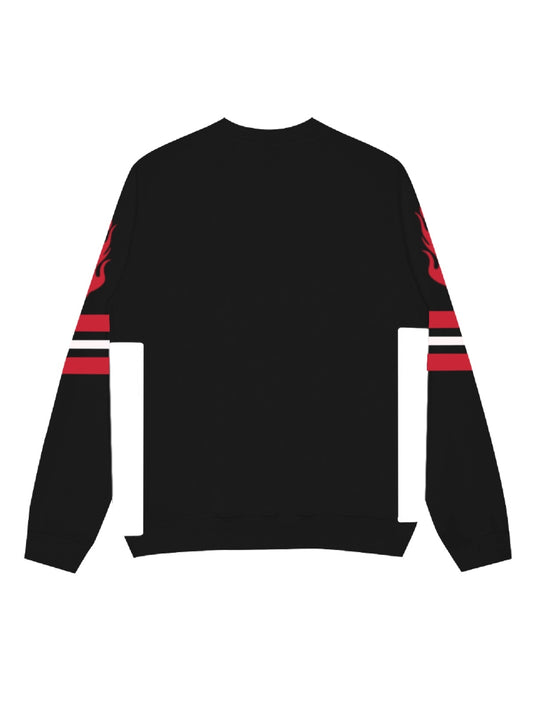 Sporty Crewneck Sweatshirt with Bold Number Design for Active Enthusiasts
