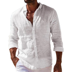 Men's Casual Button-Down Shirt - Perfect for Summer Beach Outfits