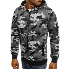 Camouflage Hooded Jacket For Men - Stylish And Versatile Outdoor Wear